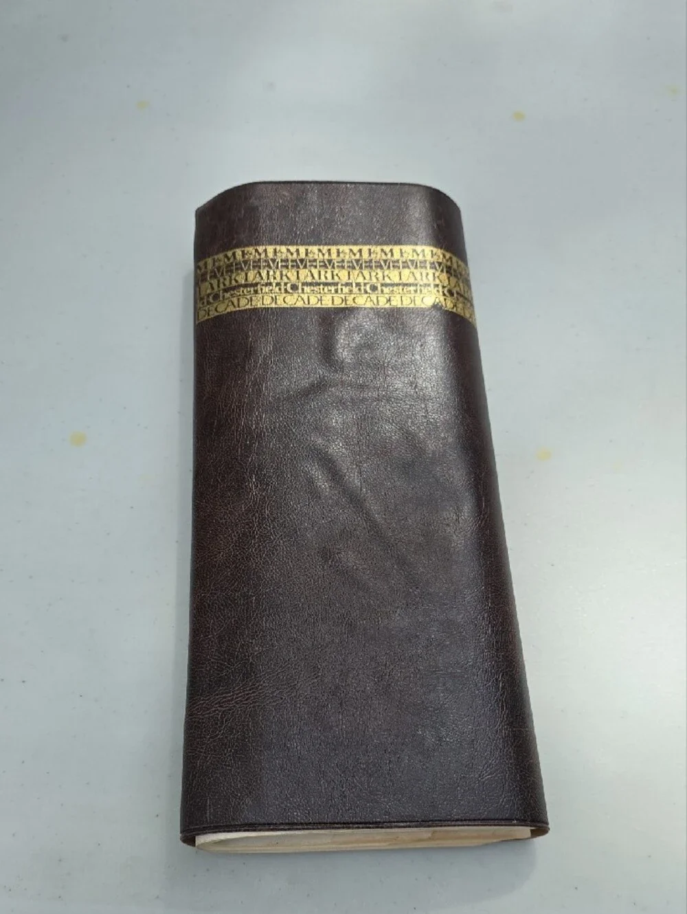 Vintage Men's Brown Leather Roll-Up Travel Organizer